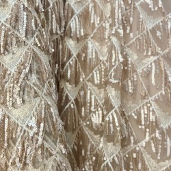 Ελαστική Παγιέτα Gold Sparkle