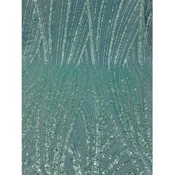 Πολυτελής Δαντέλα Παγιέτας “Aqua Waves”