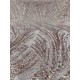 Κεντημένη Δαντέλα Παγιέτας “Blush Champagne Waves”