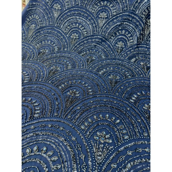 Imperial Wave Δαντέλα με Κρύσταλλα – Midnight Blue - Ρετάλι 0.85 εκατοστά