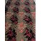Μπροκάρ Floral Jacquard – Μαύρο, Κόκκινο & Χρυσό