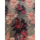 Μπροκάρ Floral Jacquard – Μαύρο, Κόκκινο & Χρυσό