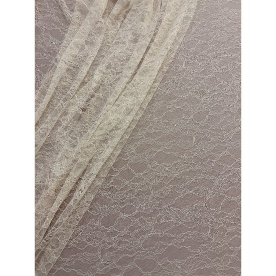 Δαντέλα Σαντιγί – Ανοιχτό Μπεζ / Ivory Nude