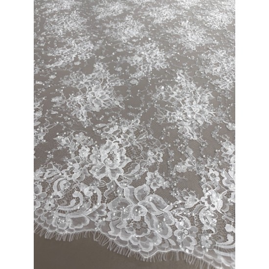 Νυφική δαντέλα «Pearl Blossom» – Πακέτο 3 μέτρων